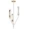 Maxim Regent 14" Wide Light French Gray/Natural Aged Brass 3-Light Pen
