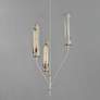 2_Maxim Regent 14" Wide Light French Gray/Natural Aged Brass 3-Light Pen more views
