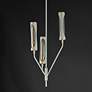 4_Maxim Regent 14" Wide Light French Gray/Natural Aged Brass 3-Light Pen more views