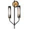 Maxim Regent 22 1/2" High Black/Brass 2-Light Wall Sconce