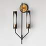 4_Maxim Regent 22 1/2" High Black/Brass 2-Light Wall Sconce more views