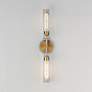 2_Maxim Regent 24" Wide Light Gray/Natural Aged Brass 2-Light Bath Vanit more views