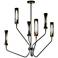 Maxim Regent 36" Wide Black/Antique Brass 6-Light Pendant