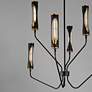 4_Maxim Regent 36" Wide Black/Antique Brass 6-Light Pendant more views