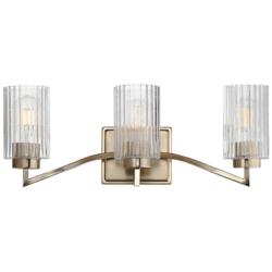 Maxim Rigata 22 3/4" Satin Champagne 3-Light Bath Vanity