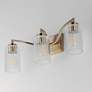 4_Maxim Rigata 22 3/4" Satin Champagne 3-Light Bath Vanity more views