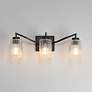 3_Maxim Rigata 22 3/4" Wide Black 3-Light Bath Vanity more views