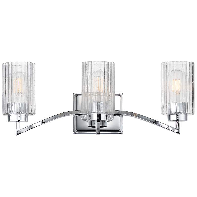 Image 1 Maxim Rigata 22 3/4" Wide Polished Nickel 3-Light Bath Vanity