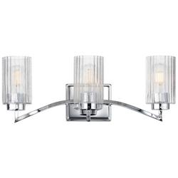 Maxim Rigata 22 3/4" Wide Polished Nickel 3-Light Bath Vanity