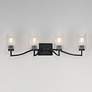 3_Maxim Rigata 32 1/4" Black 4-Light Bath Vanity more views