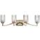 Maxim Rigata 32 1/4" Satin Champagne 4-Light Bath Vanity