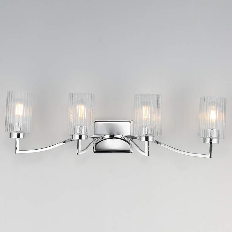 Image 2 Maxim Rigata 32 1/4" Wide Polished Nickel 4-Light Bath Vanity more views