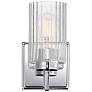 1_Maxim Rigata 5" Wide Polished Nickel 1-Light Wall Sconce