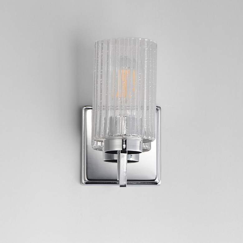 Image 2 Maxim Rigata 5" Wide Polished Nickel 1-Light Wall Sconce more views