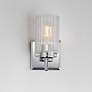 3_Maxim Rigata 5" Wide Polished Nickel 1-Light Wall Sconce more views