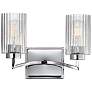 1_Maxim Rigata 9 1/4" High Polished Nickel 2-Light Wall Sconce