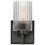 1_Maxim Rigata 9" High Black 1-Light Wall Sconce