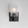 3_Maxim Rigata 9" High Black 1-Light Wall Sconce more views
