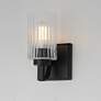 4_Maxim Rigata 9" High Black 1-Light Wall Sconce more views