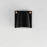 3_Maxim Rivet 5 1/2"H Black and Brass LED Outdoor Wall Light more views