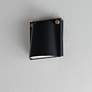 4_Maxim Rivet 5 1/2"H Black and Brass LED Outdoor Wall Light more views