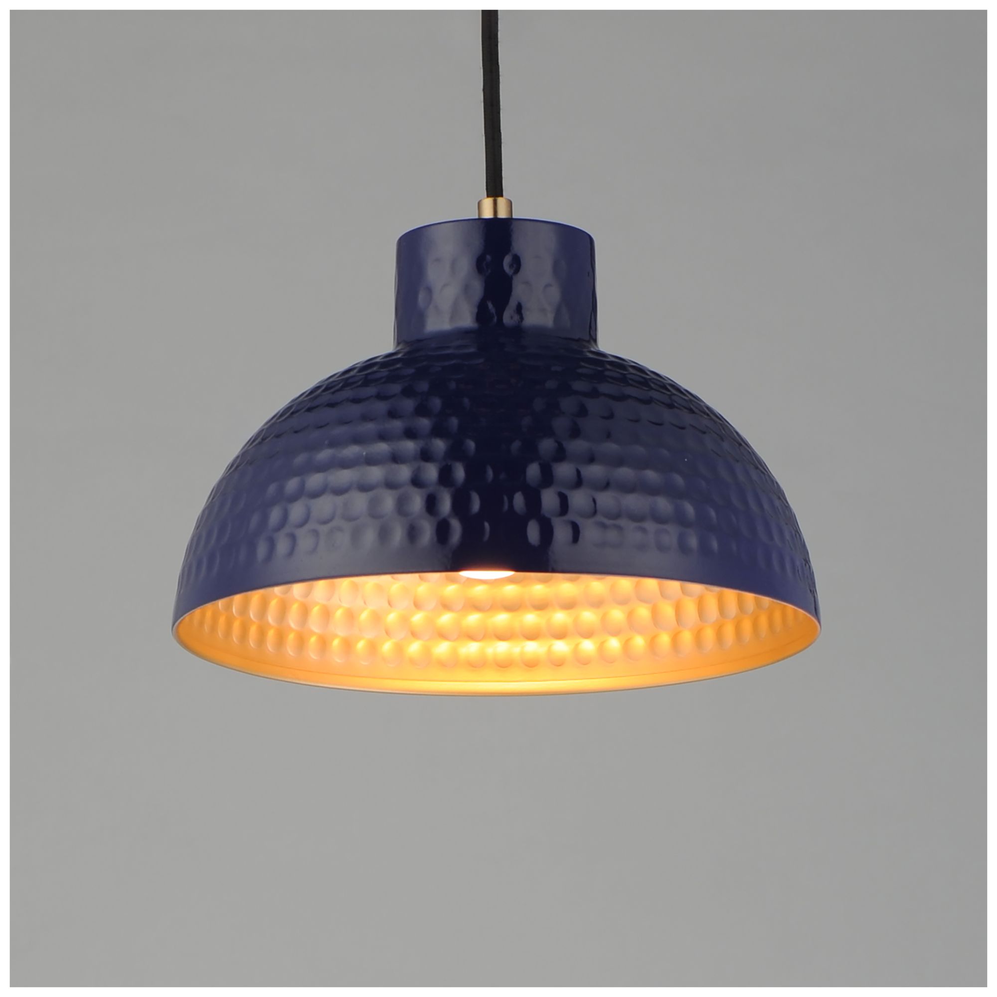 Image 3 Maxim Rockport 10" Glossy Navy Aged Brass 1-Light Pendant more views