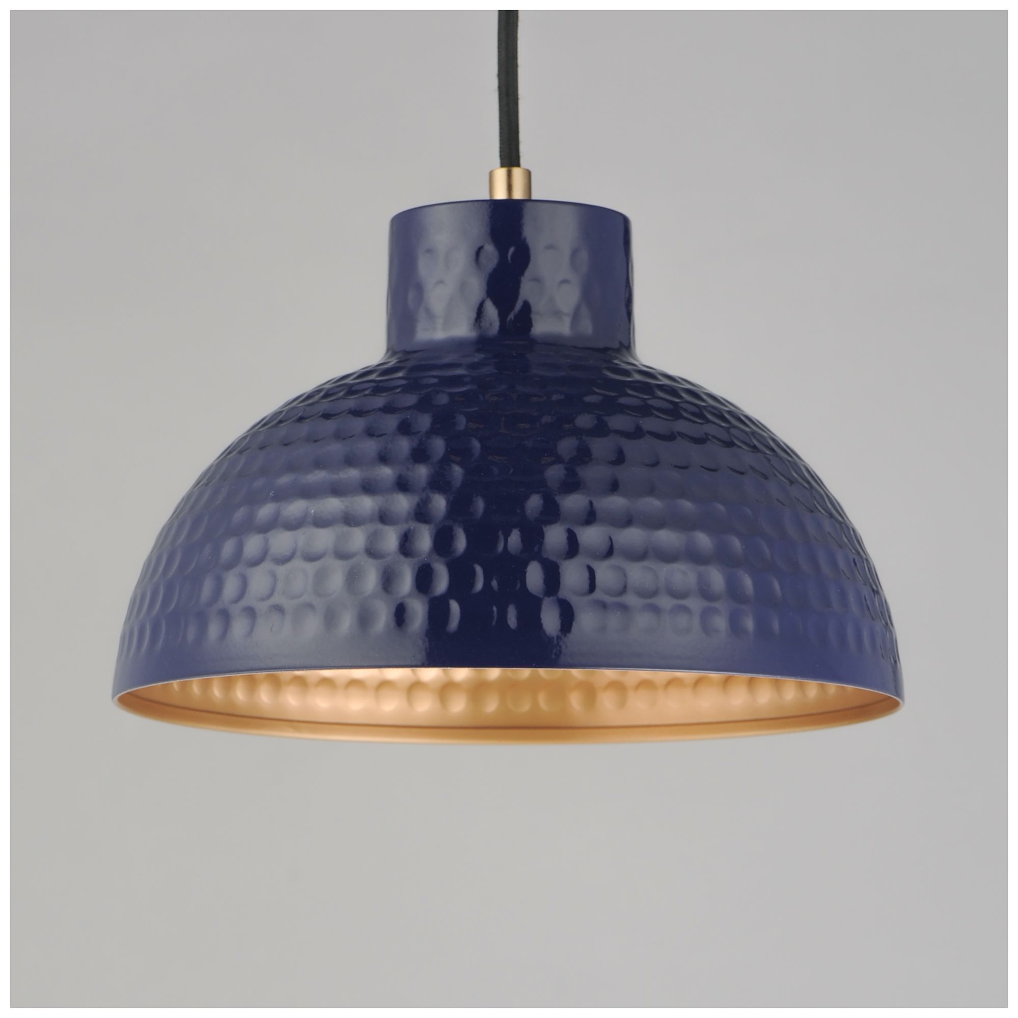 Image 5 Maxim Rockport 10" Glossy Navy Aged Brass 1-Light Pendant more views