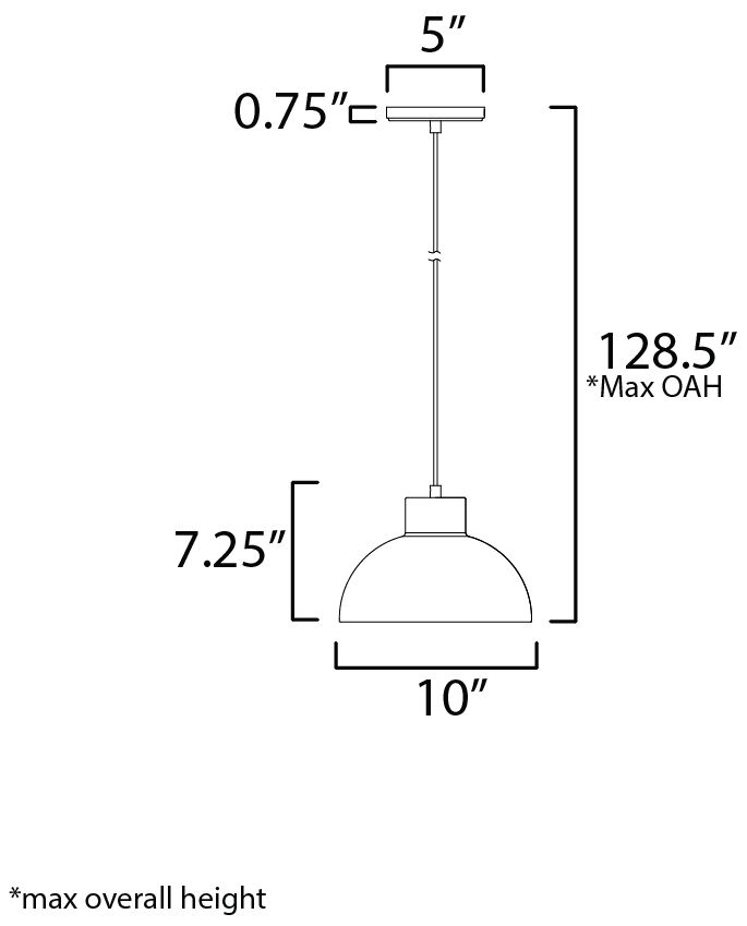 Image 7 Maxim Rockport 10" Glossy Navy Aged Brass 1-Light Pendant more views