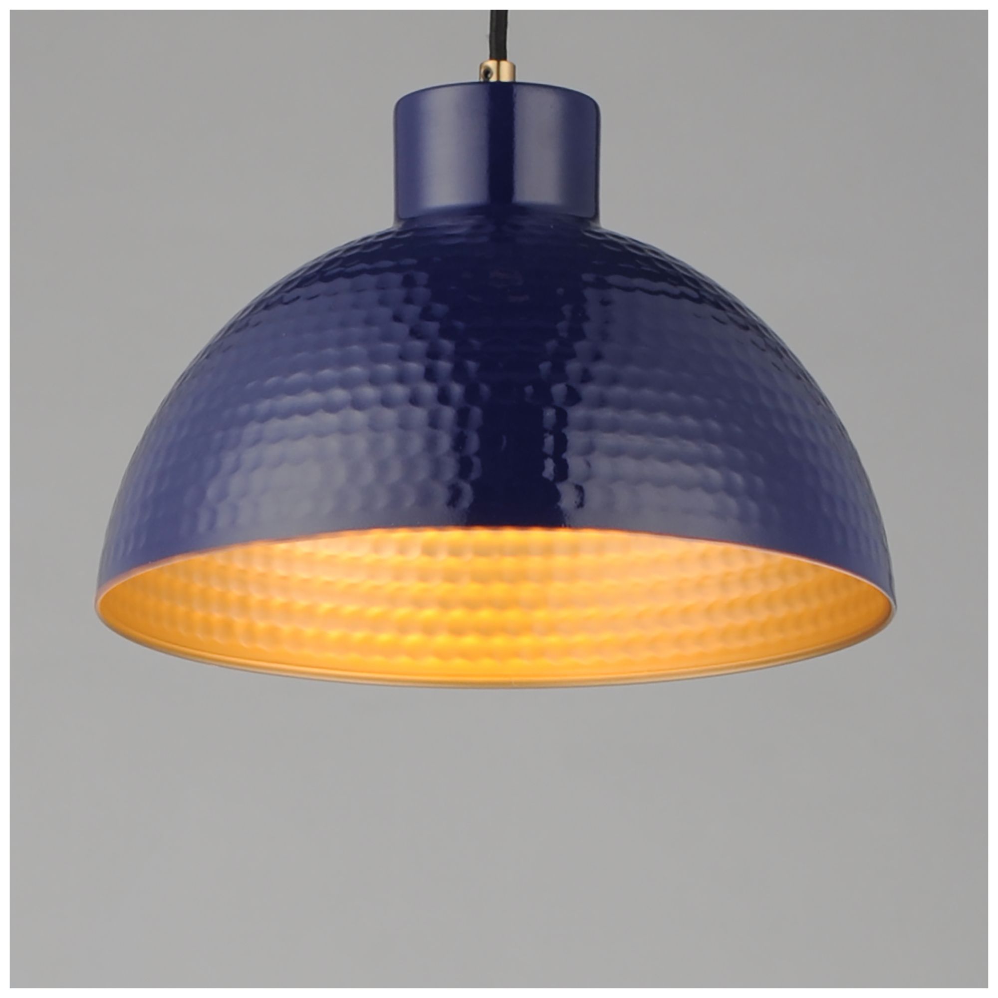Image 2 Maxim Rockport 12" Navy Blue/Natural Aged Brass 1-Light Pendant more views