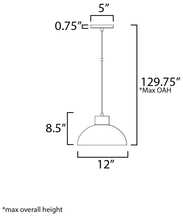 Image 6 Maxim Rockport 12" White/Natural Aged Brass 1-Light Pendant more views