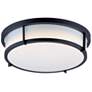 1_Maxim Rogue 13" Wide Black Drum Ceiling Light