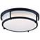 Maxim Rogue 13" Wide Black Drum Ceiling Light