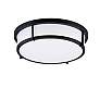 2_Maxim Rogue 13" Wide Black Drum Ceiling Light more views