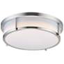 2_Maxim Rogue 13" Wide Satin Nickel Ceiling Light