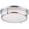 Maxim Rogue 13" Wide Satin Nickel Ceiling Light