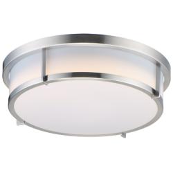 Maxim Rogue 13" Wide Satin Nickel Ceiling Light