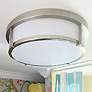 1_Maxim Rogue 13" Wide Satin Nickel Ceiling Light