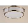 3_Maxim Rogue 13" Wide Satin Nickel Ceiling Light more views