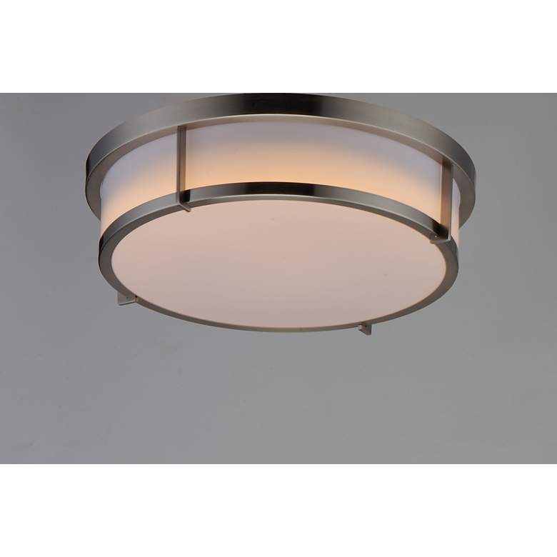 Image 7 Maxim Rogue 13" Wide Satin Nickel Ceiling Light more views