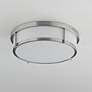 5_Maxim Rogue 13" Wide Satin Nickel LED Ceiling Light more views