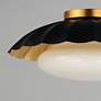 5_Maxim Rogue 16" Wide Black and Gold Leaf Ceiling Light more views