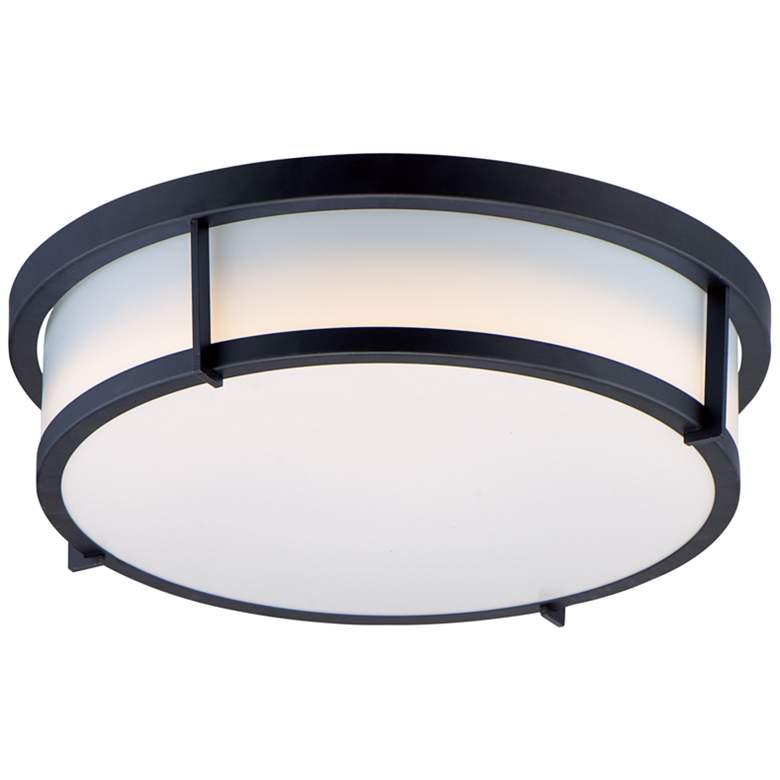 Image 2 Maxim Rogue 17 inch Wide Black LED Ceiling Light