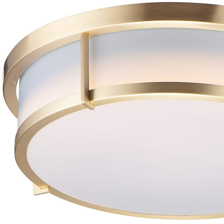 Image 3 Maxim Rogue 17" Wide Satin Brass LED Ceiling Light more views