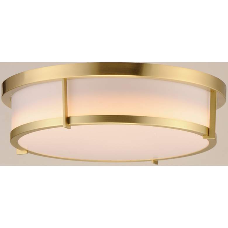 Image 5 Maxim Rogue 17" Wide Satin Brass LED Ceiling Light more views
