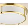 Maxim Rogue 17" Wide Satin Brass LED Ceiling Light
