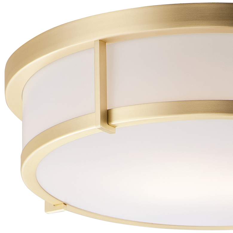 Image 2 Maxim Rogue 17 inch Wide Satin Brass Metal Drum Ceiling Light more views