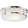 Maxim Rogue 17" Wide Satin Nickel Ceiling Light
