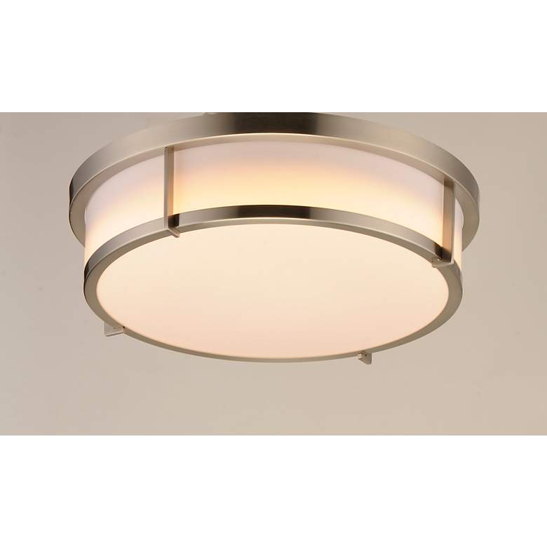 Image 3 Maxim Rogue 17" Wide Satin Nickel Ceiling Light more views