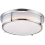Maxim Rogue 17" Wide Satin Nickel LED Ceiling Light