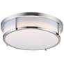 Thumbnail2 of Maxim Rogue 17" Wide Satin Nickel LED Ceiling Light